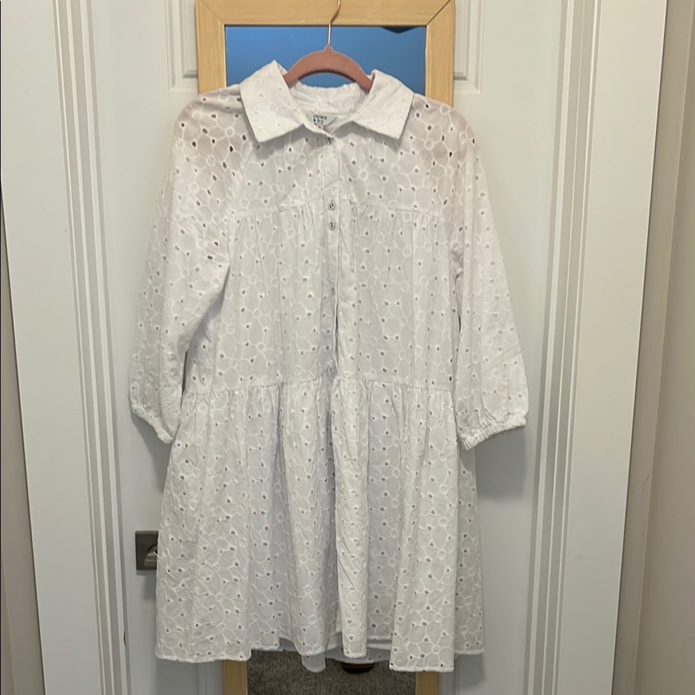 Crown & Ivy White Eyelet Dress